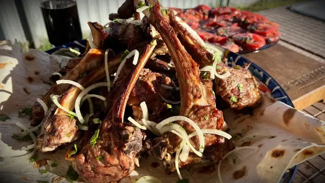 Сочный шашлык из баранины