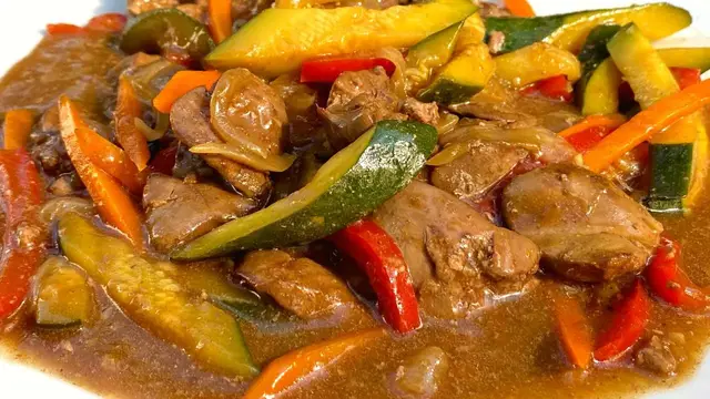 Куриная печень на сковороде