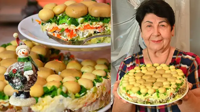 Салат Грибная поляна