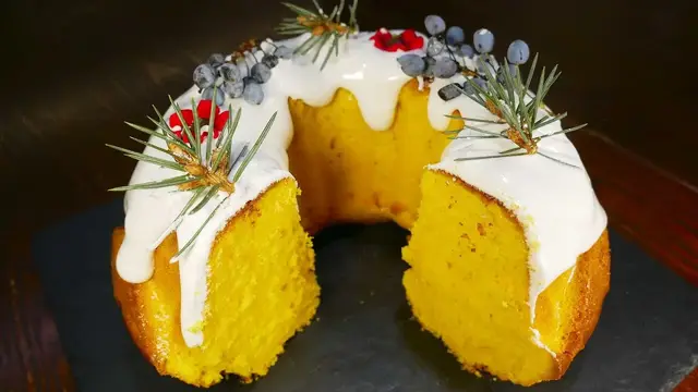 Рождественский лимонный кекс