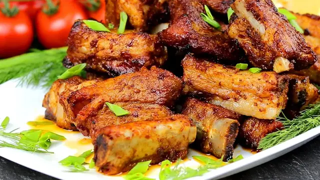 Свиные рёбрышки в духовке 