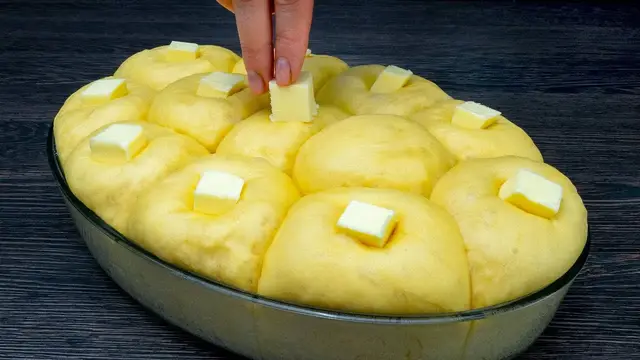 Пышные булочки к чаю