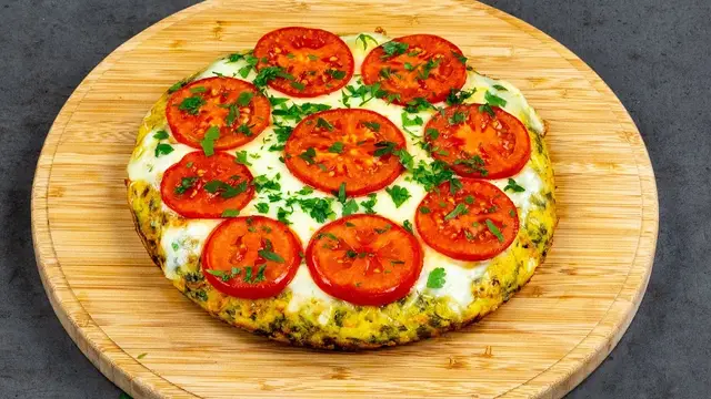 Закусочный торт из капусты с моцареллой