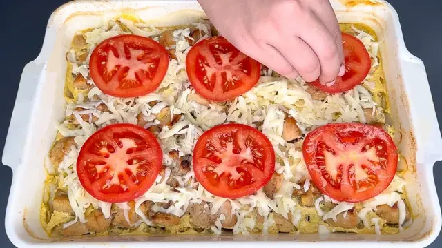 Куриная грудка с овощами на ужин