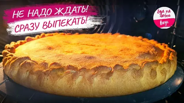 Быстрый сочный пирог с курицей и капустой