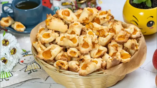 Моментальное песочное печенье с вареньем