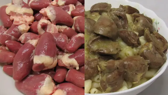 Вкусные куриные сердечки