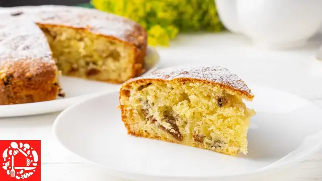 Потрясающий пирог с творогом и яблоками