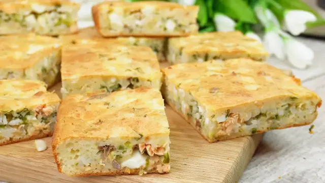 Вкусный рыбный пирог