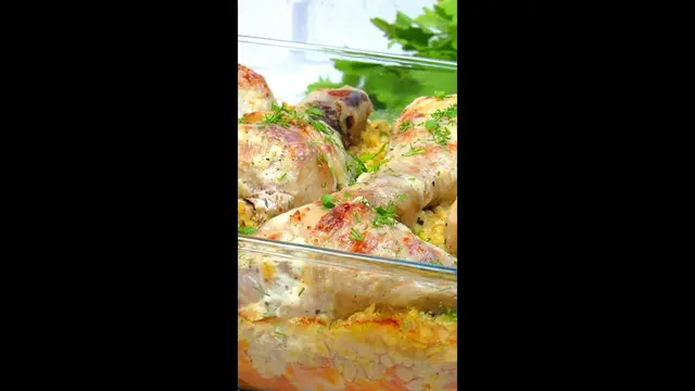Куриные ножки с булгуром в духовке