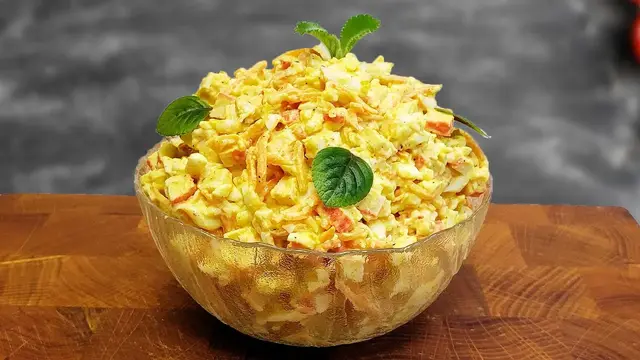 Королевский крабовый салат