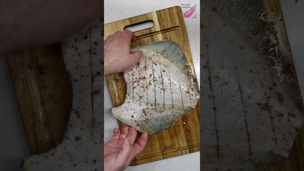 Вкусная жареная камбала