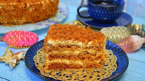 Классический «Медовик» без раскатки коржей 