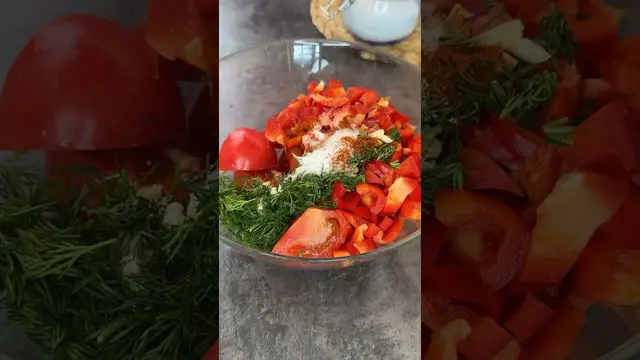 Вкусный салат из помидоров