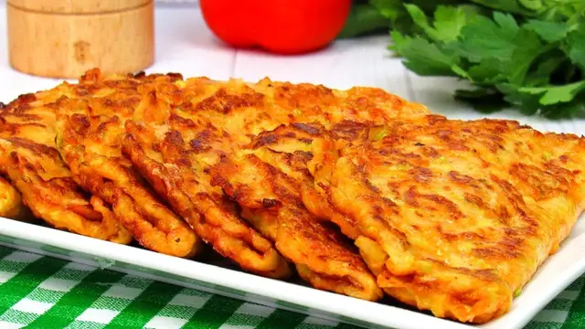 Лепешки из кабачков с сыром