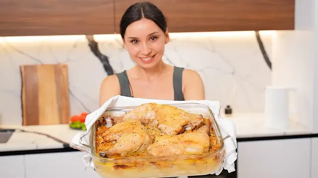 Куриные окорочка с картофелем в духовке