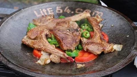 Баранина с курдюком в казане
