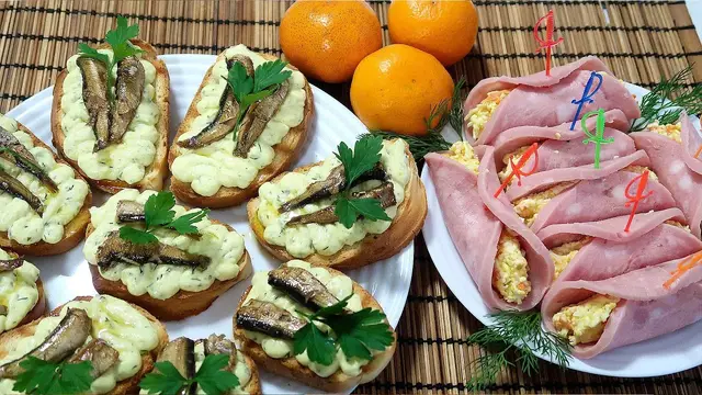 Закуски на праздник из простых продуктов