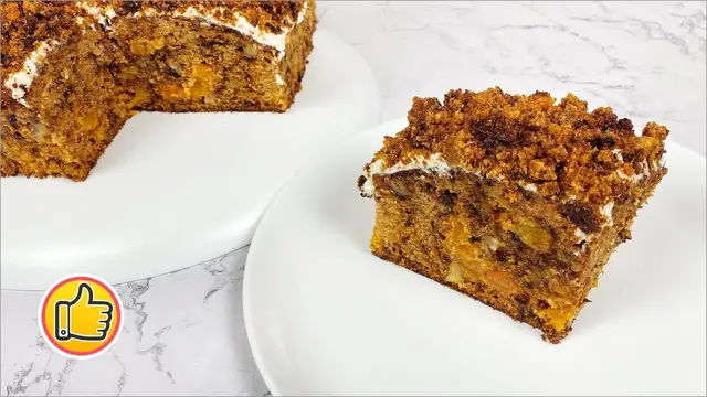 Морковный пирог, морковь совсем не чувствуется!