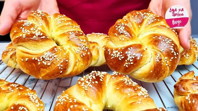 Слоёные булочки к чаю 