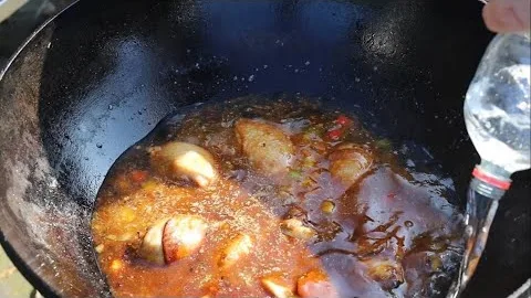 Лагман в казане из курицы