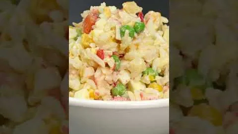 Необычный салат из минтая