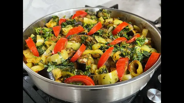 Овощное рагу с фасолью - сытное и полезное горячее блюдо