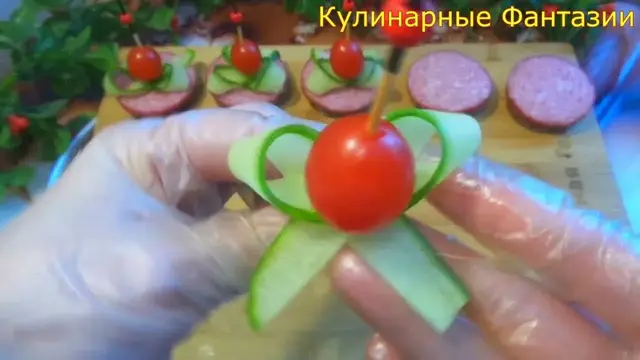 Чудесная закуска бантики на праздничный стол