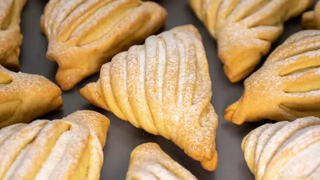 Домашнее печенье с яблоками