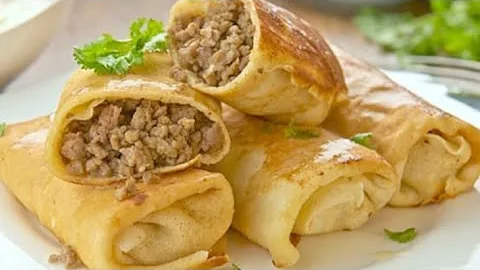 Блинчики с мясом 