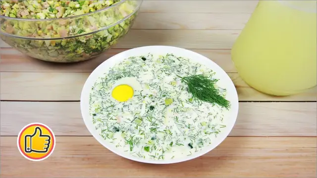 Окрошка на сыворотке
