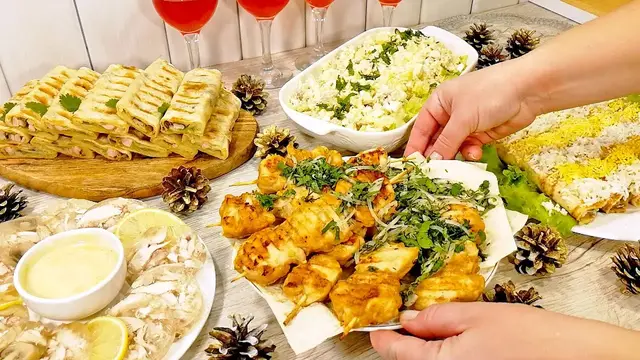 Праздничные блюда из курицы