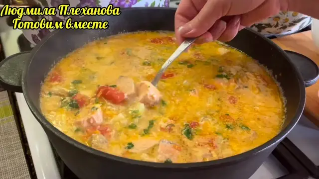 Вкусный суп на обед