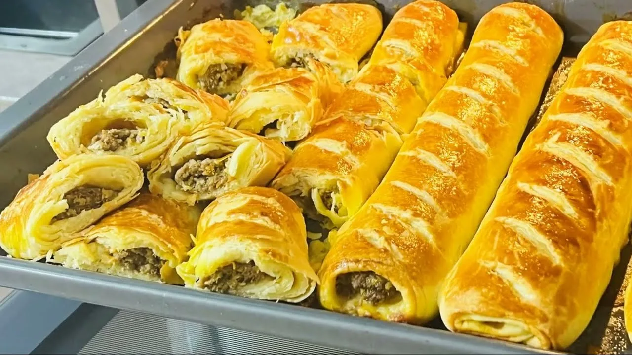 Пироги с мясом и овощами
