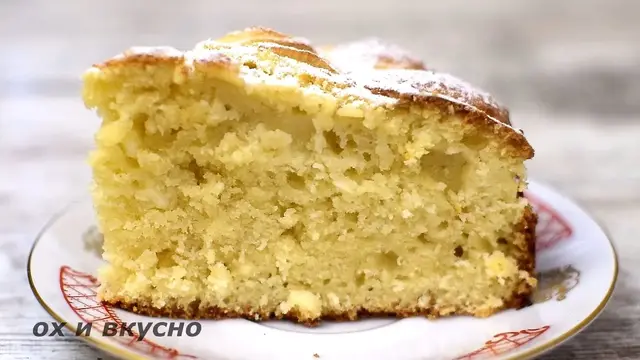 Необычайно вкусная, нежная творожная шарлотка с яблоками