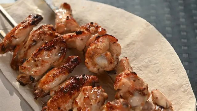 Шашлык из куриных крыльев