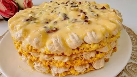 Кремовый торт к чаю