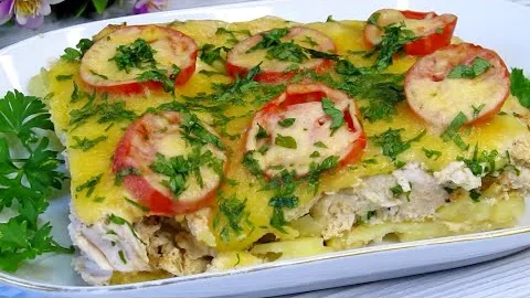 Курица с картошкой в духовке