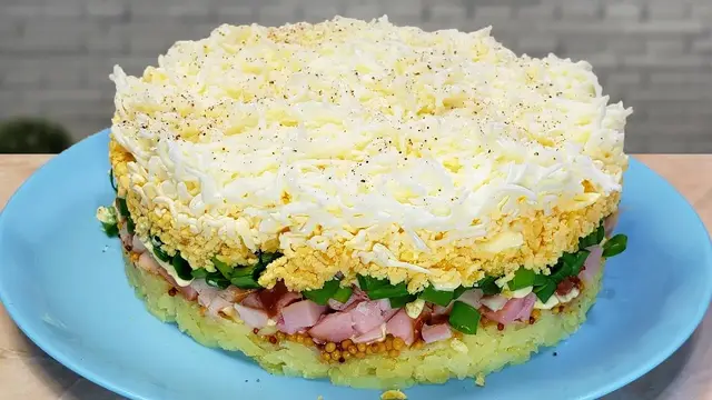 Невероятно простой и вкусный салат "Снежок"