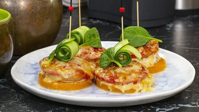 Куриная грудка с тыквой и сыром
