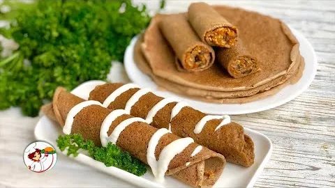 Рулетики из печени с начинкой