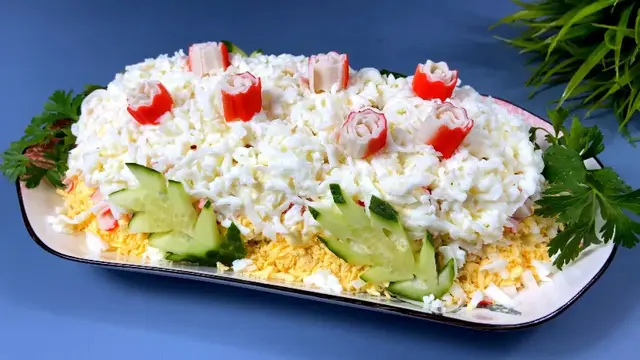 Вкусный рыбный салат