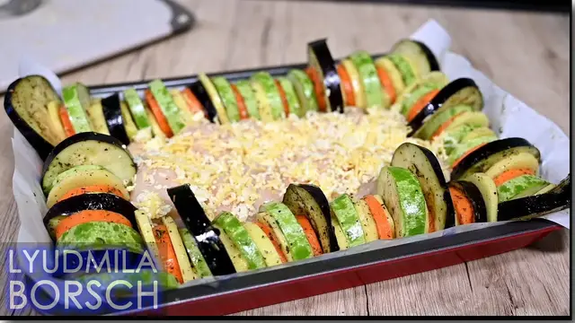 Невероятная закуска из баклажанов в духовке