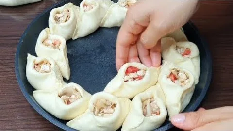 Пирог с курицей и сыром