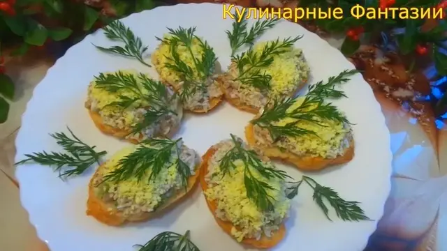 Очень вкусные бутерброды Мимоза
