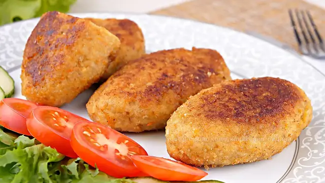 Зразы из рыбы с грибной начинкой и рыбные котлеты с грибами