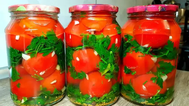Маринованные помидоры с горчицей