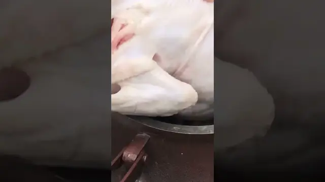 Тушеная курица в казане