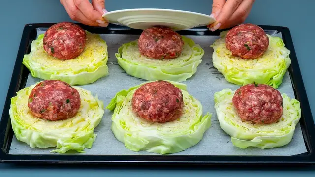 Закуска из капусты и фарша