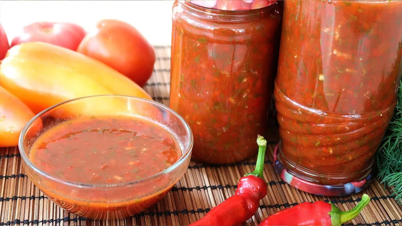 Вкуснейший соус Сацебели из помидор на зиму